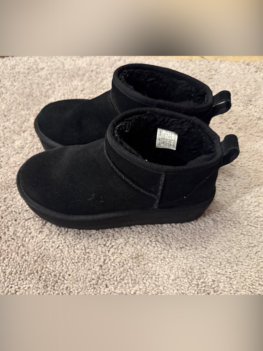 Ugg Platform Black Boots